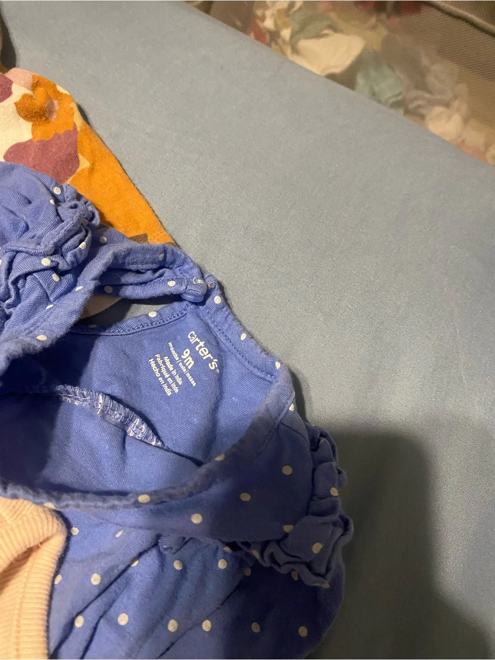 Bundle of six long sleeve onesies 9 months